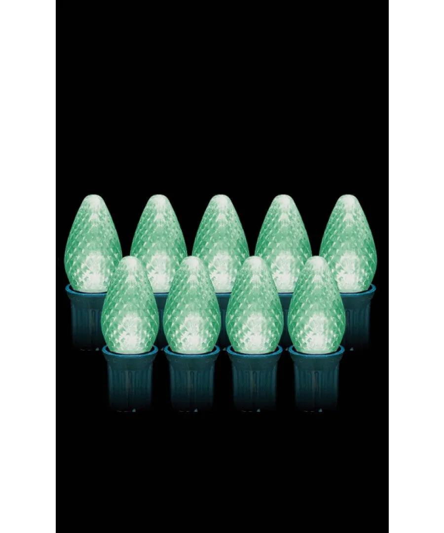 LED C9 Faceted Bulbs (Case of 25) 9 Colors