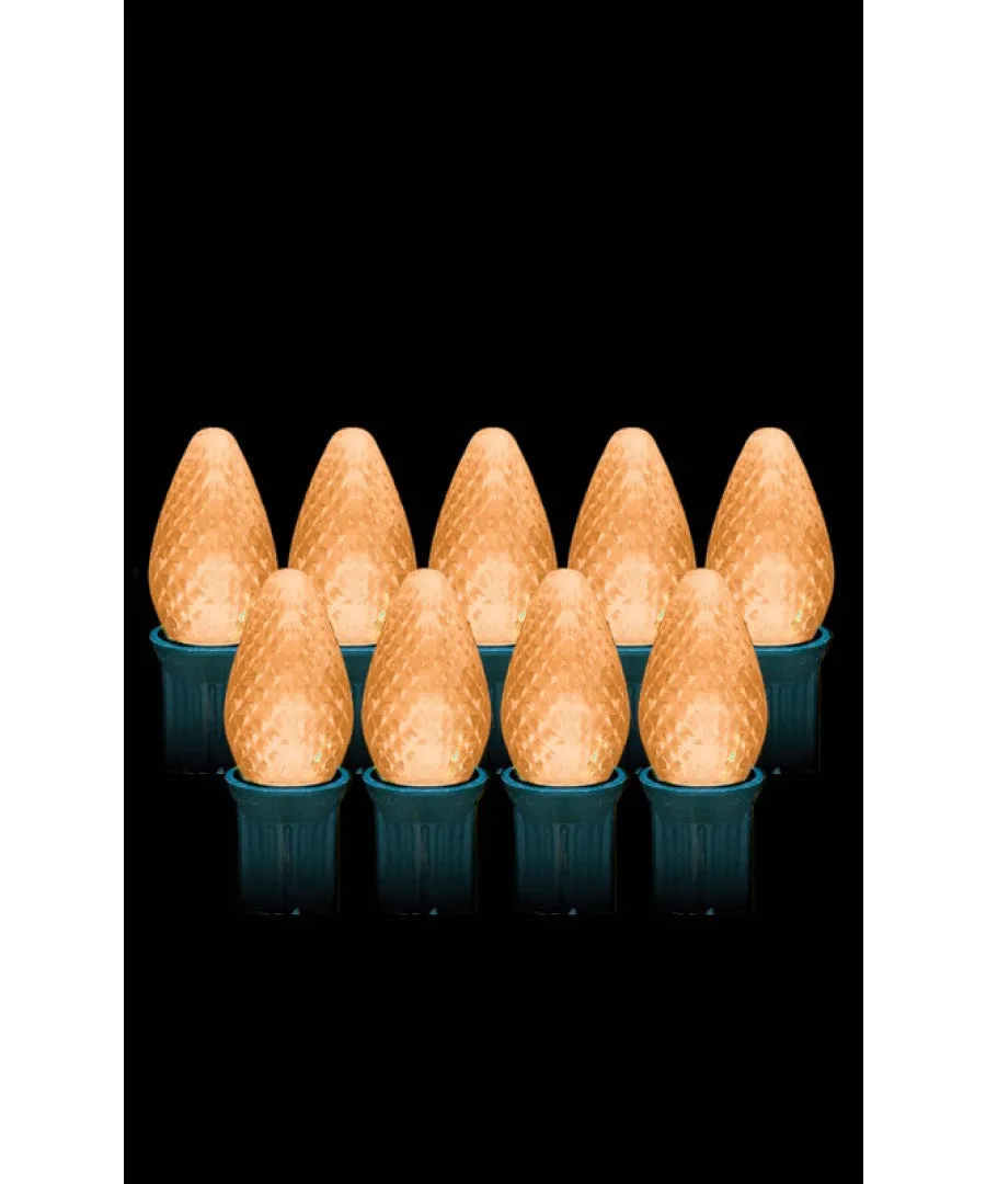 LED C9 Faceted Bulbs (Case of 25) 9 Colors