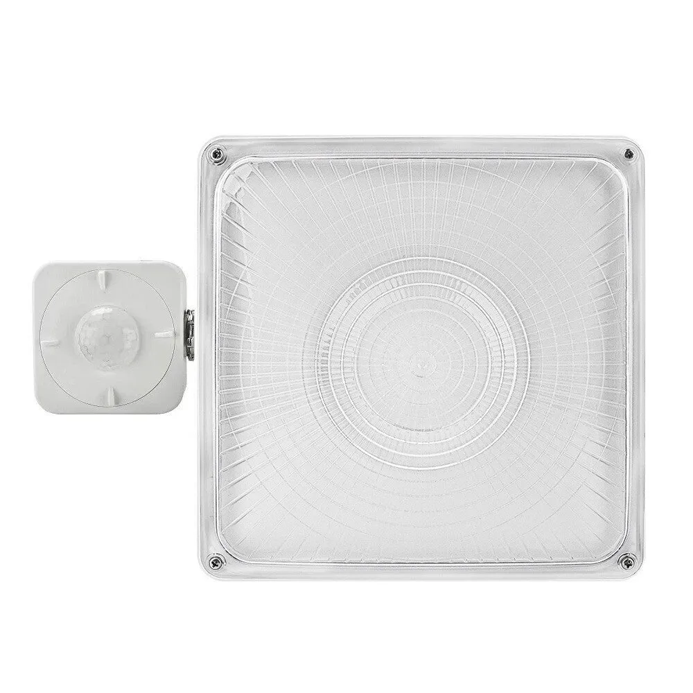 LED Canopy Light - White - 63W/45W/30W Selectable - 5000K/4000K - 9,360 LM - Dimmable - 120-277V - 150W Equal