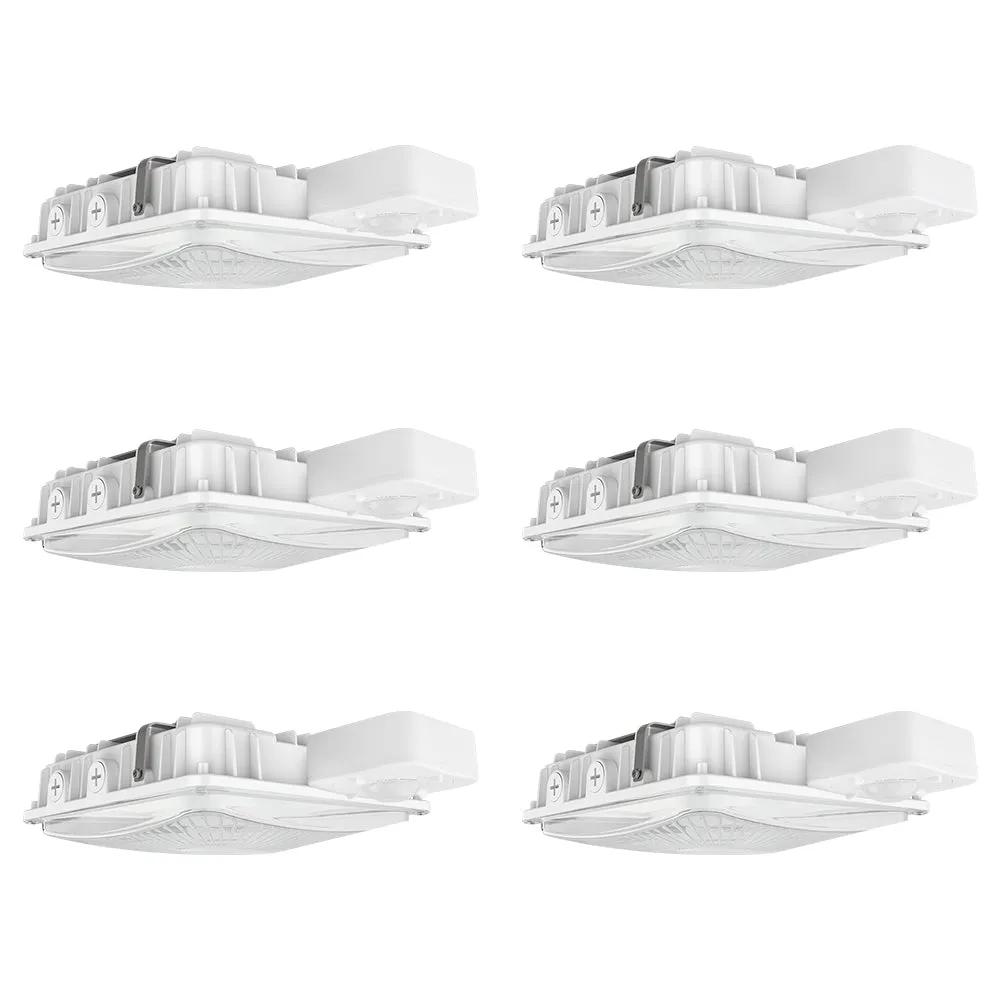LED Canopy Light - White - 63W/45W/30W Selectable - 5000K/4000K - 9,360 LM - Dimmable - 120-277V - 150W Equal