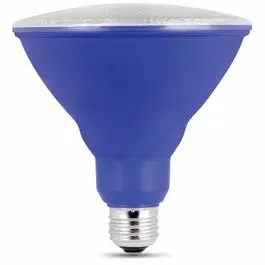 LED Light Bulb, Par38, Blue, 8-Watt