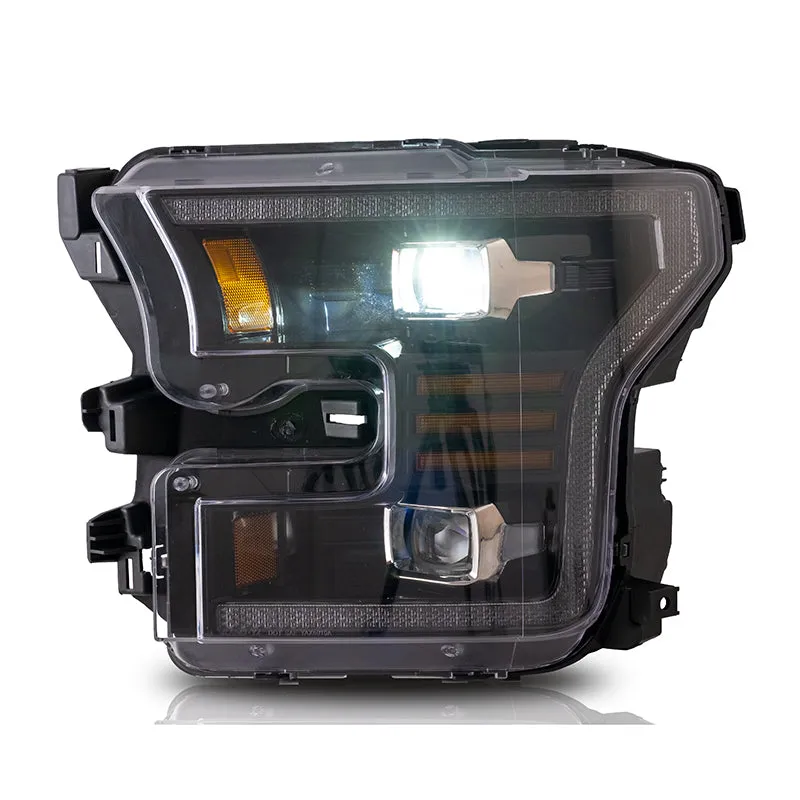LED Projector Headlights For Ford F150 Halogen Models 2015-2017