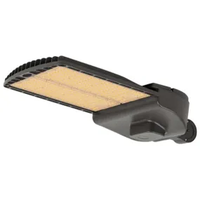 LED Shoebox Area Light, 44714 Lumen Max, Wattage and CCT Selectable, 120-277V, Dark Bronze Finish