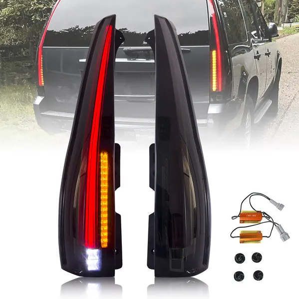 LED Taillights with Startup Animation for 2007-2014 Chevrolet Suburban/Tahoe & GMC Yukon