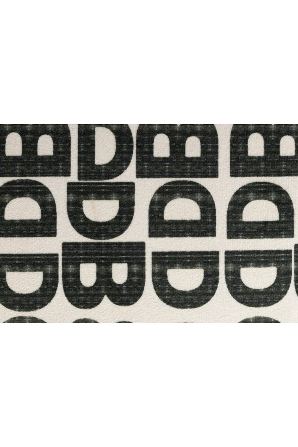 Letter Print Square Stool | Dutchbone Monogram