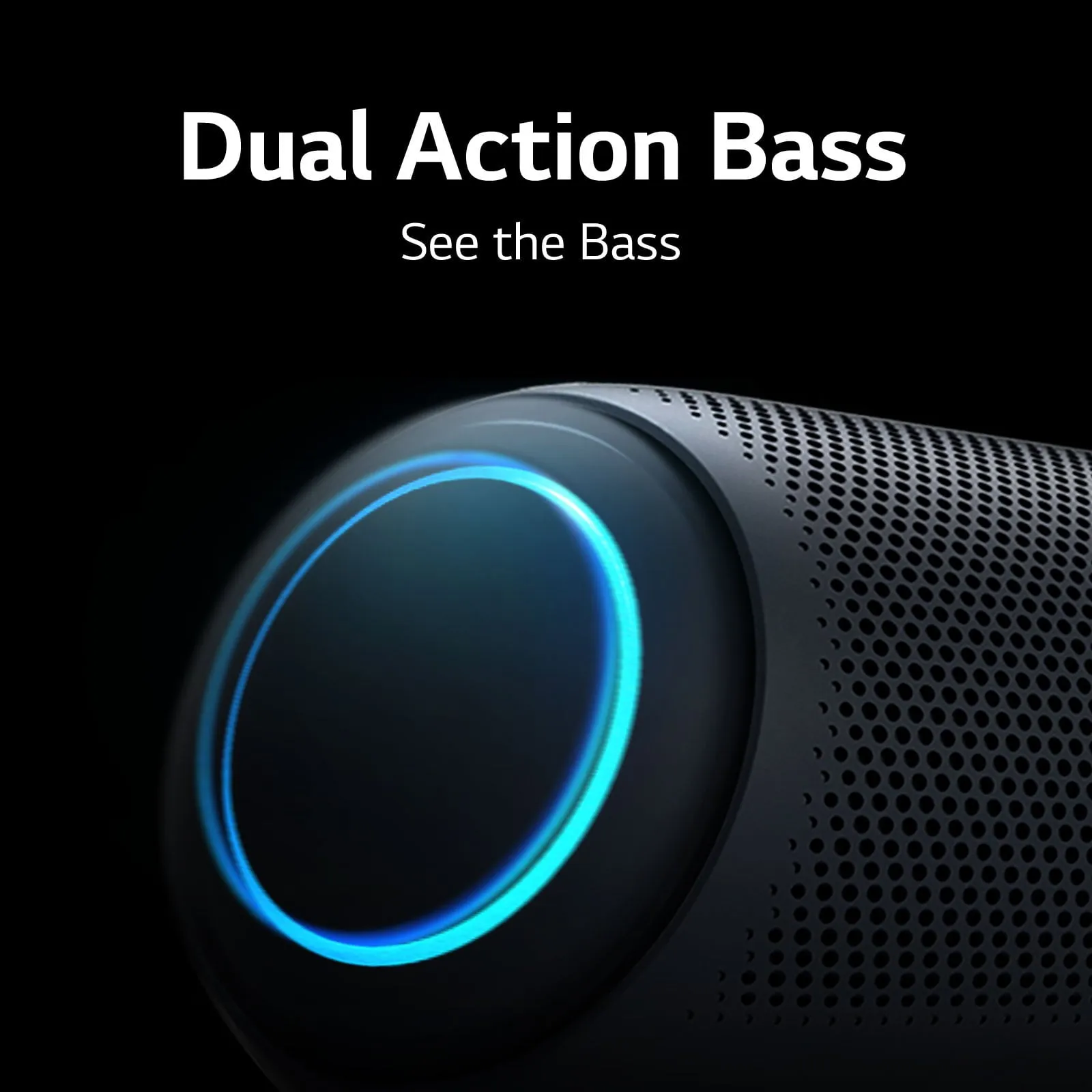 LG Portable Bluetooth Speaker with LED Lighting, Black, PL5