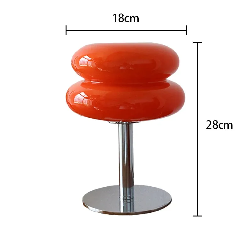 Macaron Glass Table Lamp Trichromatic Dimming Sculptural Table Lamp