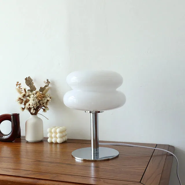 Macaron Glass Table Lamp Trichromatic Dimming Sculptural Table Lamp