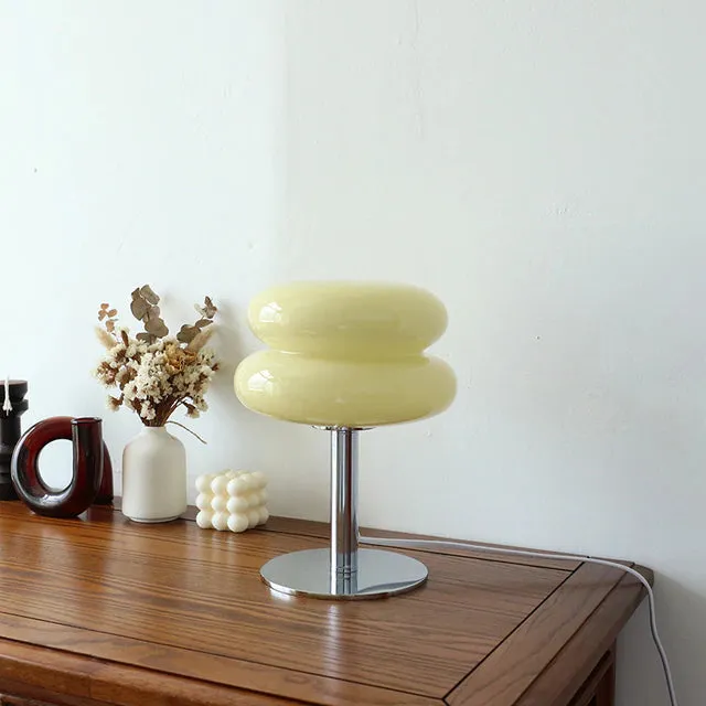 Macaron Glass Table Lamp Trichromatic Dimming Sculptural Table Lamp