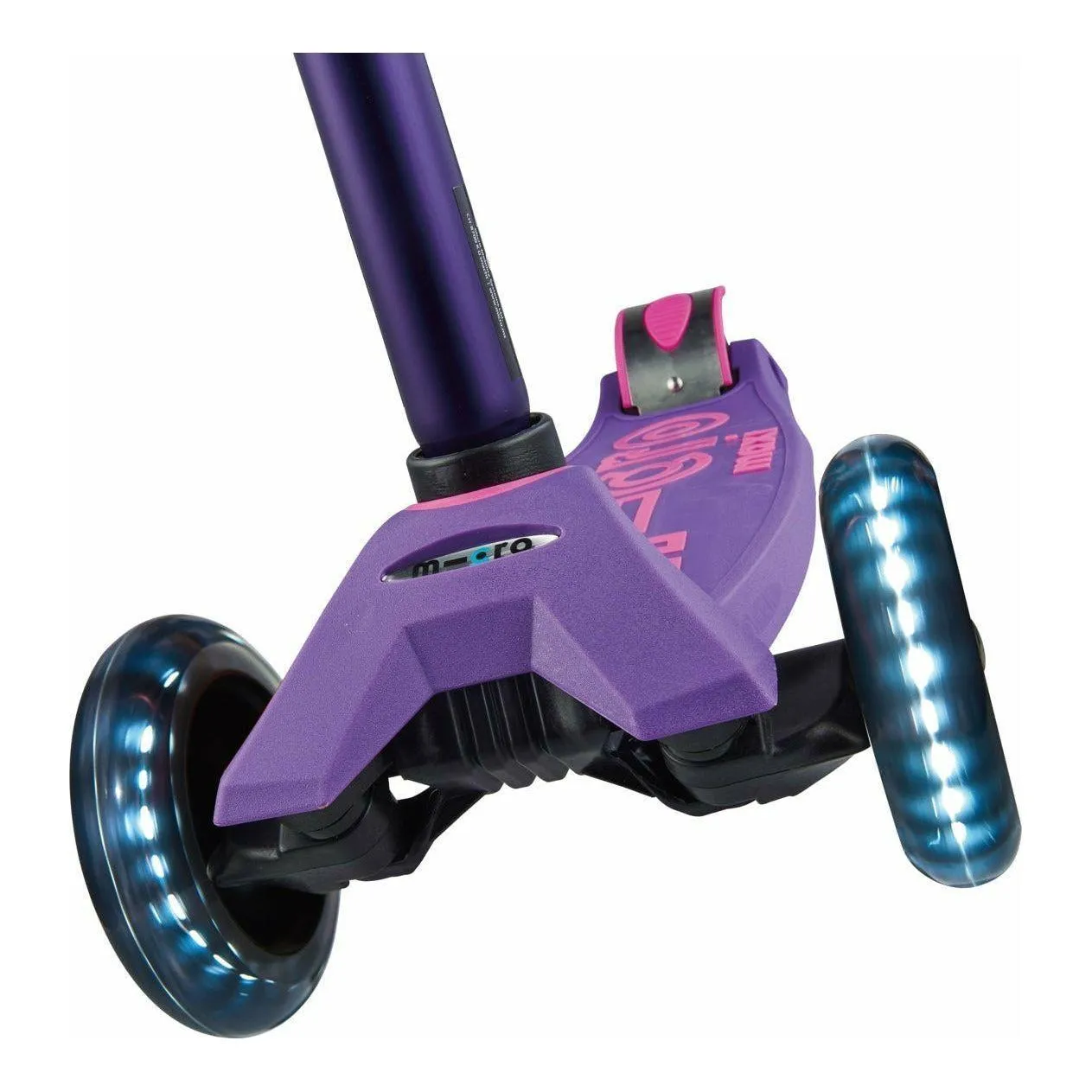 MICRO Maxi Deluxe LED Kickboard Scooter Pink