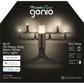Mirabella Genio Wi-Fi  Low Voltage 150 Heavy Duty Warm White LED Fairy Lights