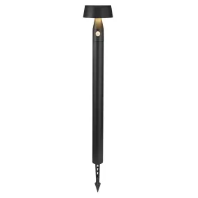 Nama 90 Solar LED Garden Light in Black with Sensor