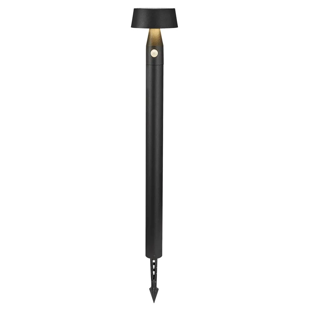 Nama 90 Solar LED Garden Light in Black with Sensor