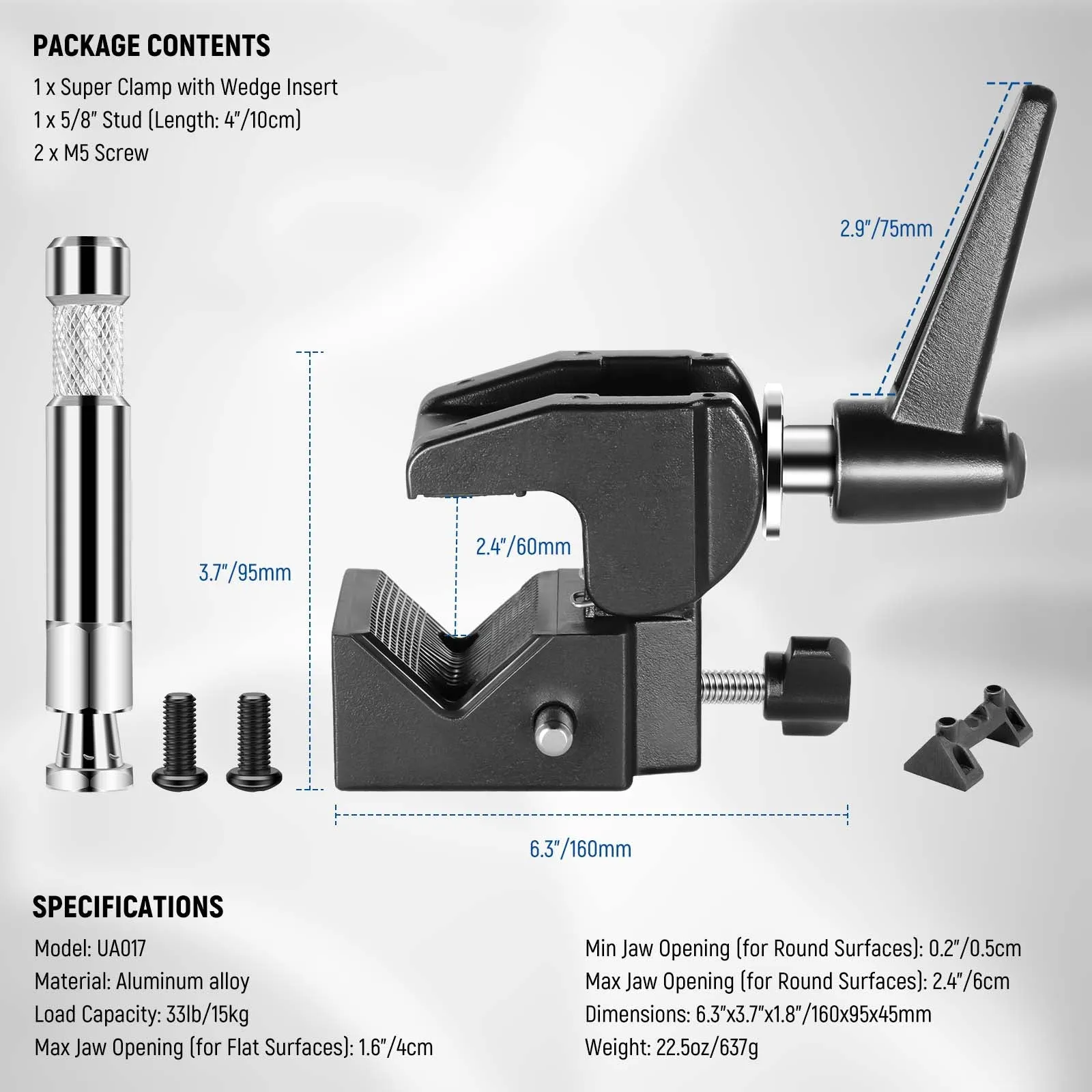 NEEWER UA017 Super Clamp