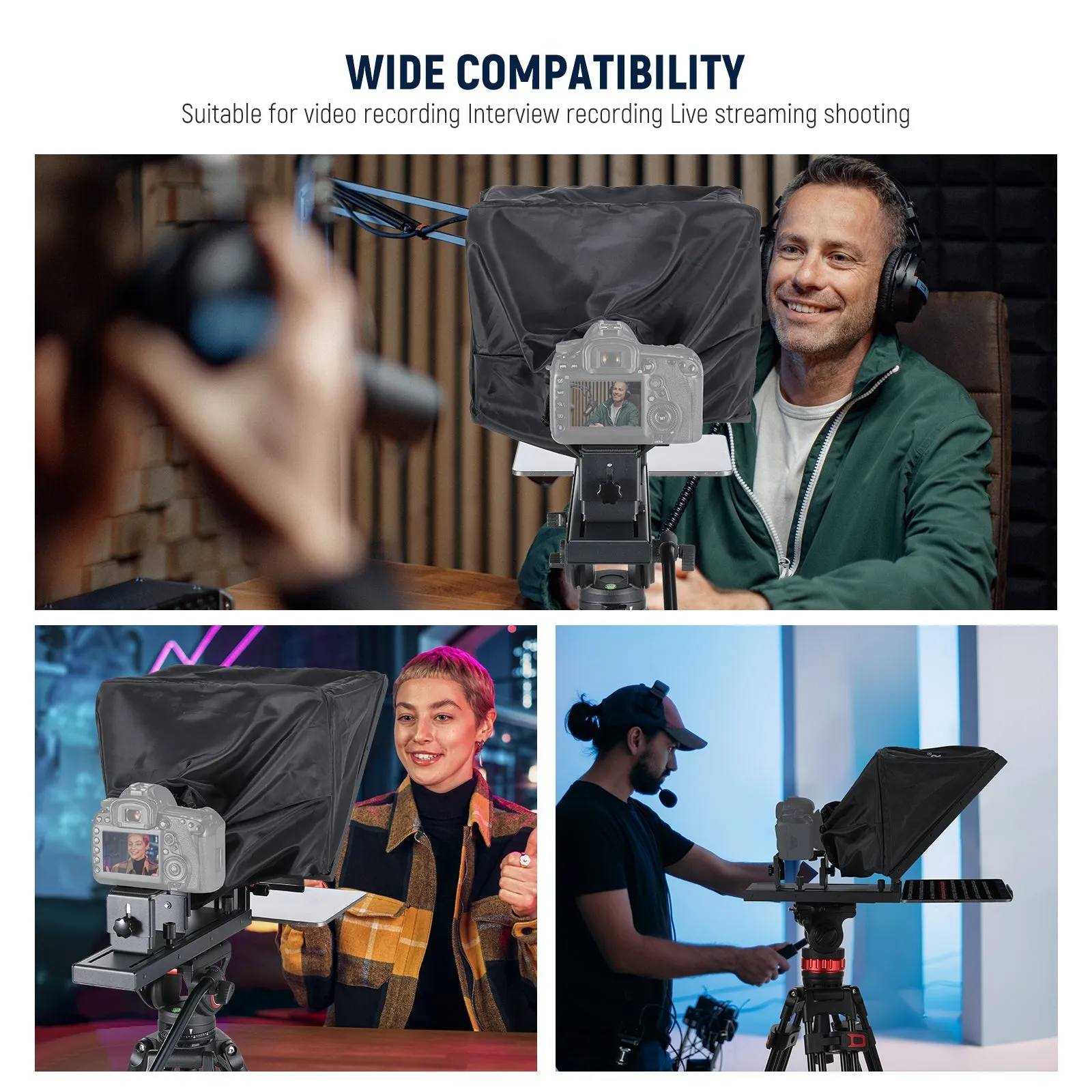 NEEWER X16B 16" Basics Aluminum Alloy Liftable Teleprompter