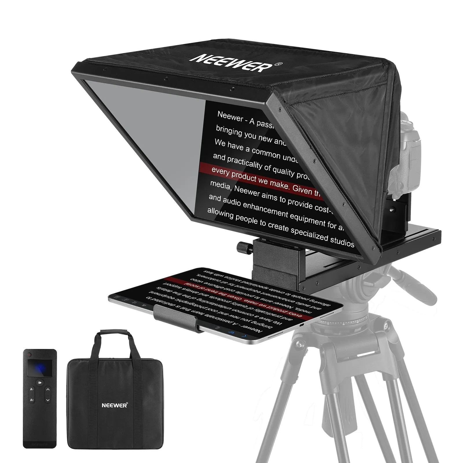 NEEWER X16B 16" Basics Aluminum Alloy Liftable Teleprompter