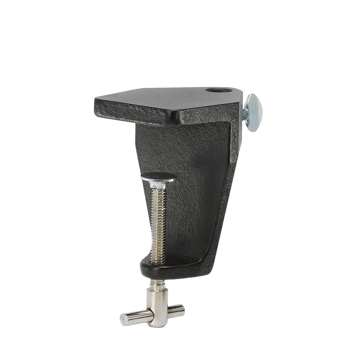 OC White 42400-5-S Green-Lite&reg; LED Magnifier with 6" Round, 5 Diopter Lens & Edge Clamp, Silver