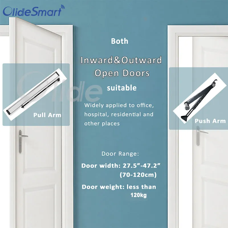 Olide DSW120 Push Button Automatic Swing Door Opener With Hand Programmer