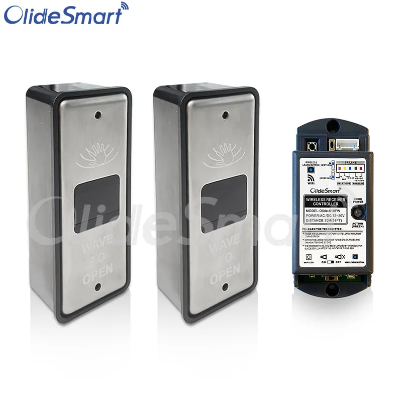 Olide WiFi Smart Wireless Wired Touchless Infrared Switch, Phone APP Control Hand Wave to Open Switch