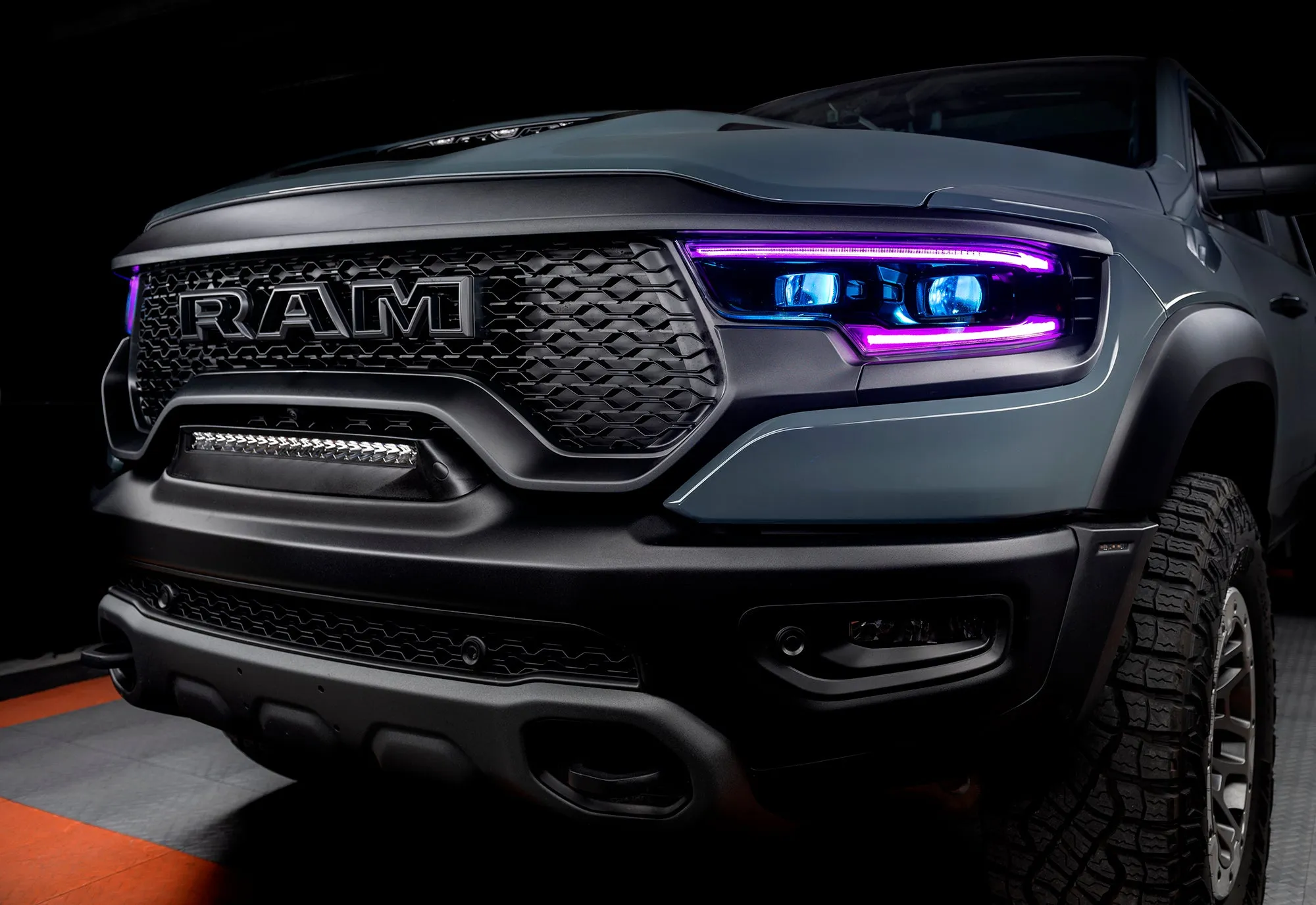 ORACLE Lighting 2019-2024 Ram 1500 RGBW A Headlight DRL Upgrade Kit - LED Projector Headlights