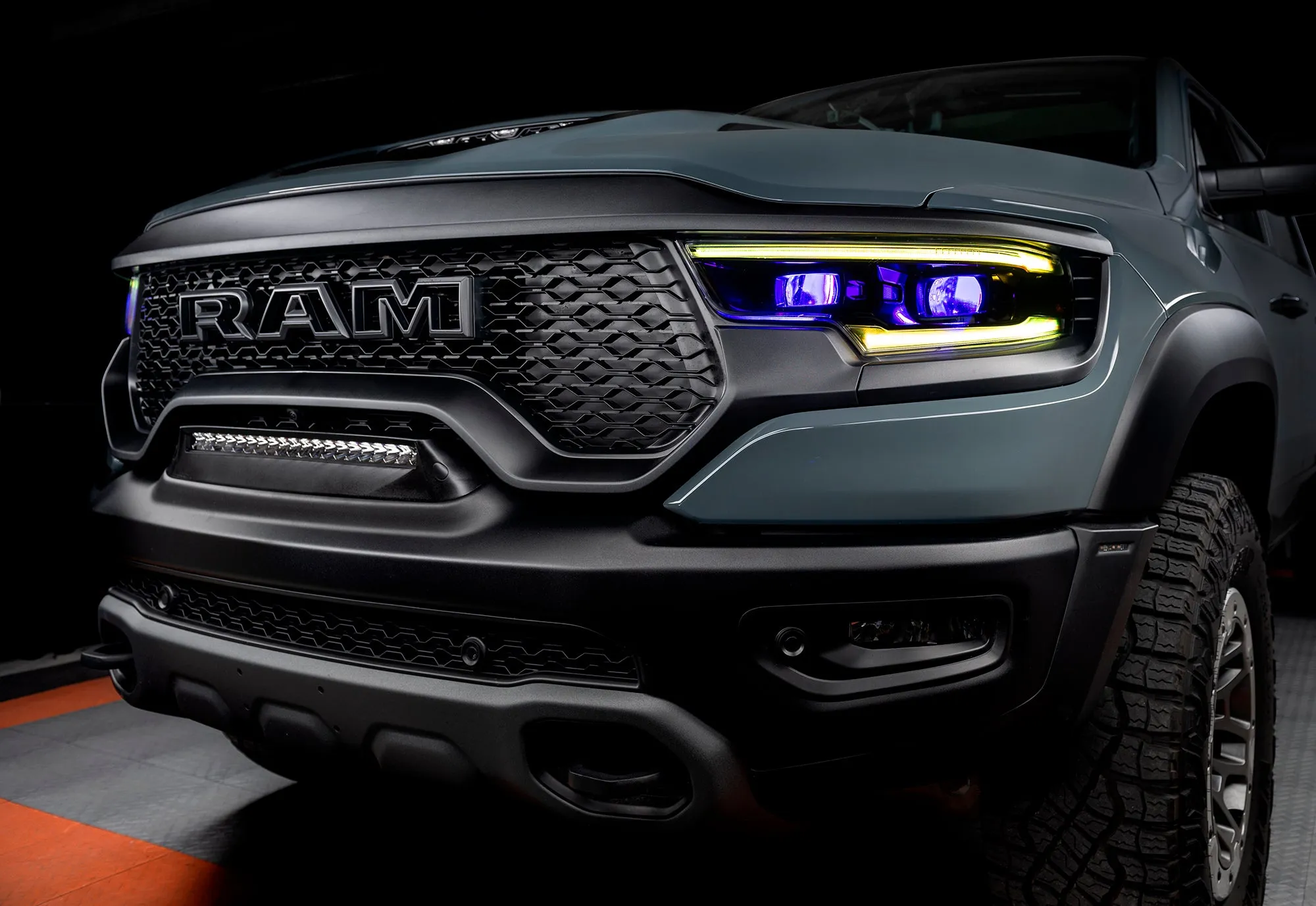 ORACLE Lighting 2019-2024 Ram 1500 RGBW A Headlight DRL Upgrade Kit - LED Projector Headlights