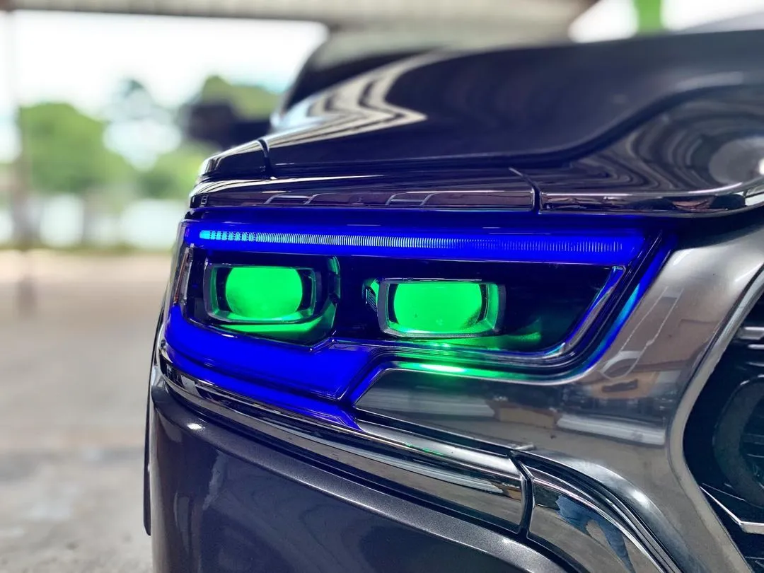 ORACLE Lighting 2019-2024 Ram 1500 RGBW A Headlight DRL Upgrade Kit - LED Projector Headlights