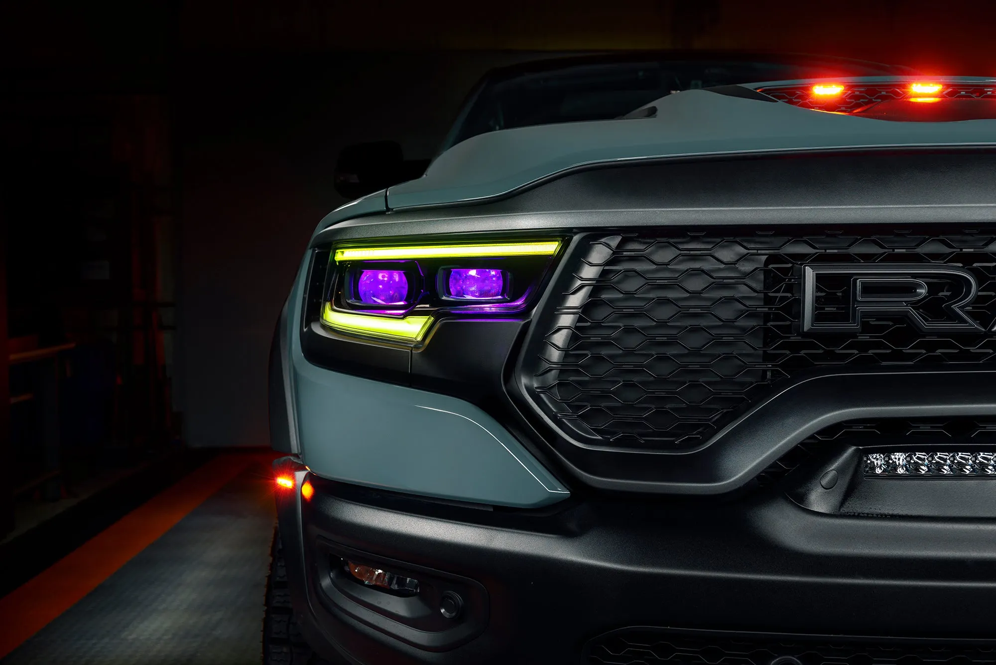 ORACLE Lighting 2019-2024 Ram 1500 RGBW A Headlight DRL Upgrade Kit - LED Projector Headlights