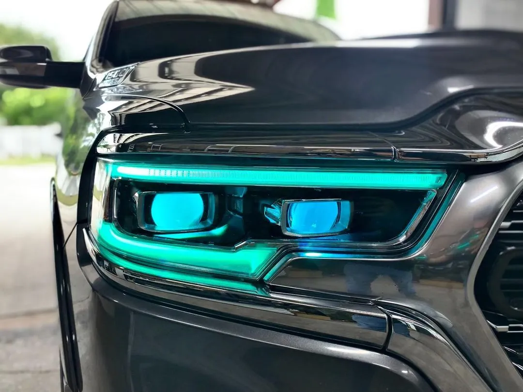 ORACLE Lighting 2019-2024 Ram 1500 RGBW A Headlight DRL Upgrade Kit - LED Projector Headlights