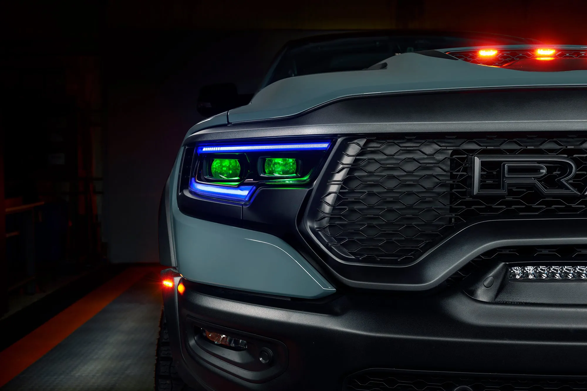 ORACLE Lighting 2019-2024 Ram 1500 RGBW A Headlight DRL Upgrade Kit - LED Projector Headlights