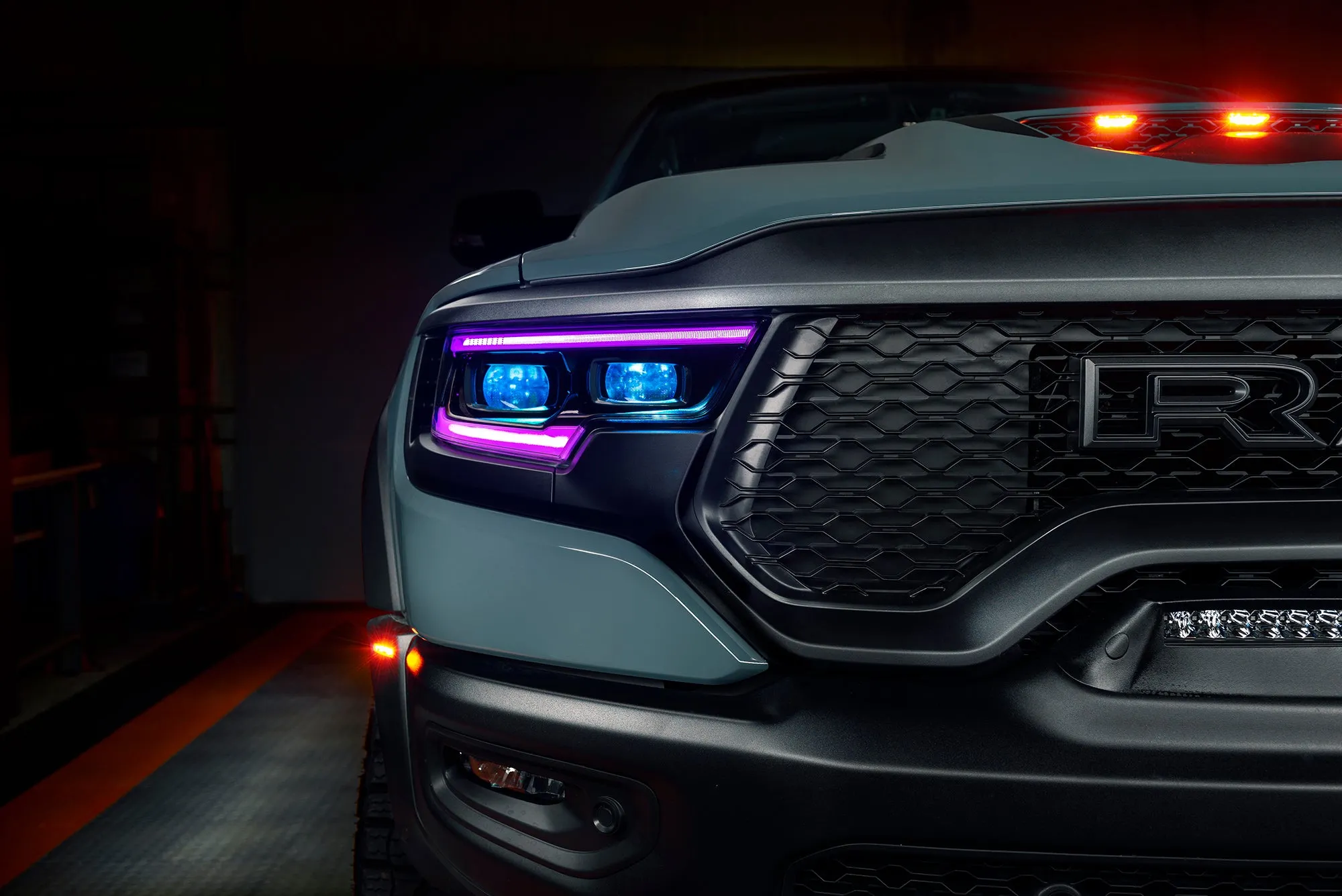 ORACLE Lighting 2019-2024 Ram 1500 RGBW A Headlight DRL Upgrade Kit - LED Projector Headlights