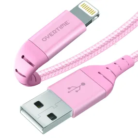 Overtime Apple MFi Certified 10ft Extra Long Nylon Braided Lightning Cable