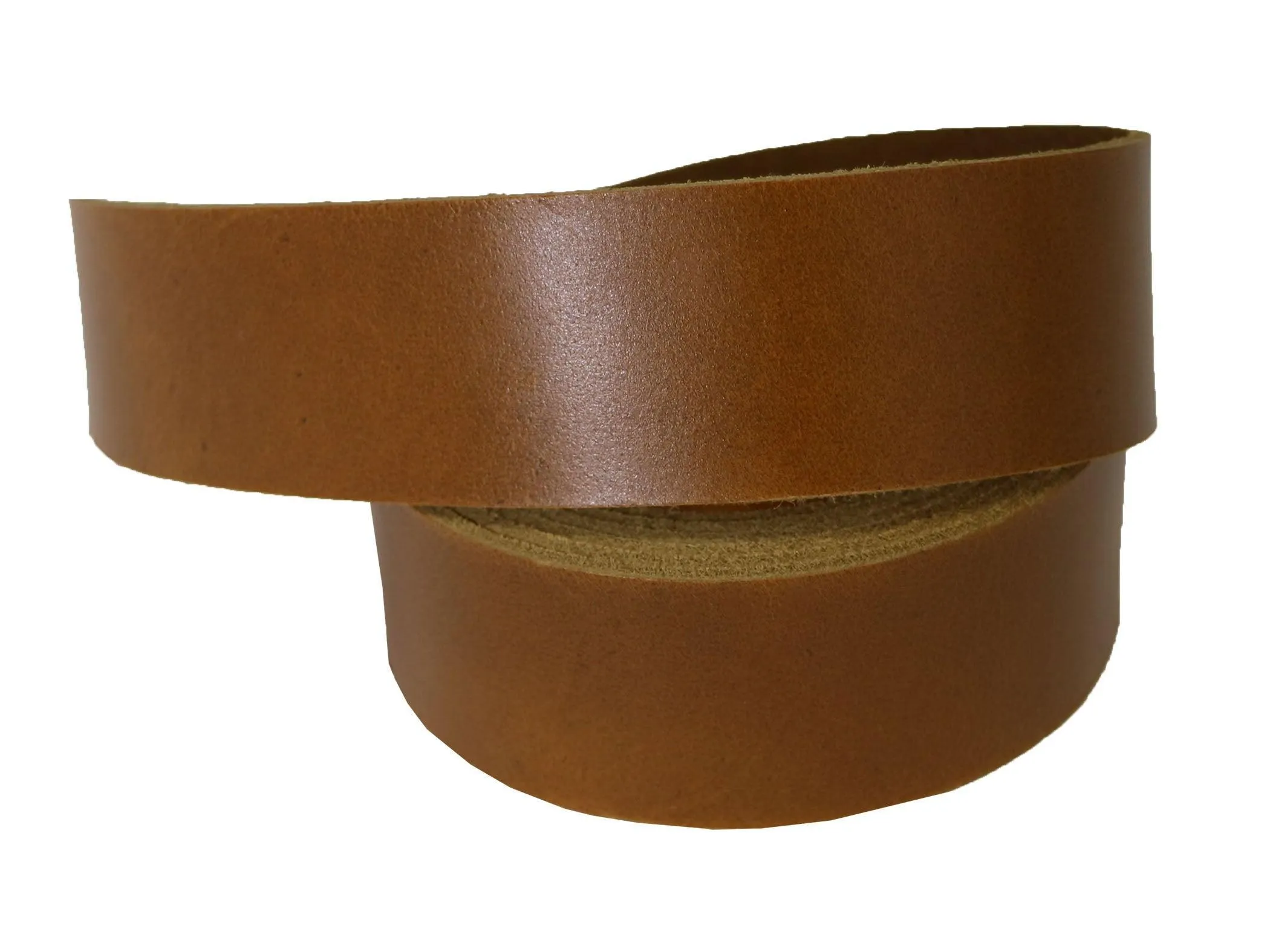 Oxford Xcel Sunflower (Light Brown) Cowhide Leather Strip, 4/5oz, 60"-65” Length, Chrome Tanned