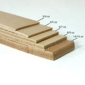 Oxford Xcel Sunflower (Light Brown) Cowhide Leather Strip, 4/5oz, 60"-65” Length, Chrome Tanned