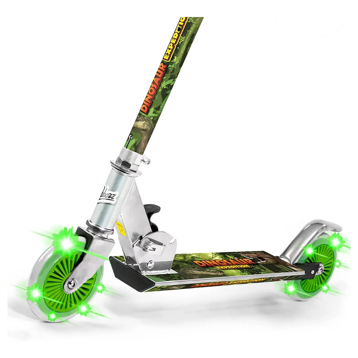 Ozbozz Dinosaur Expedition Light Up Scooter