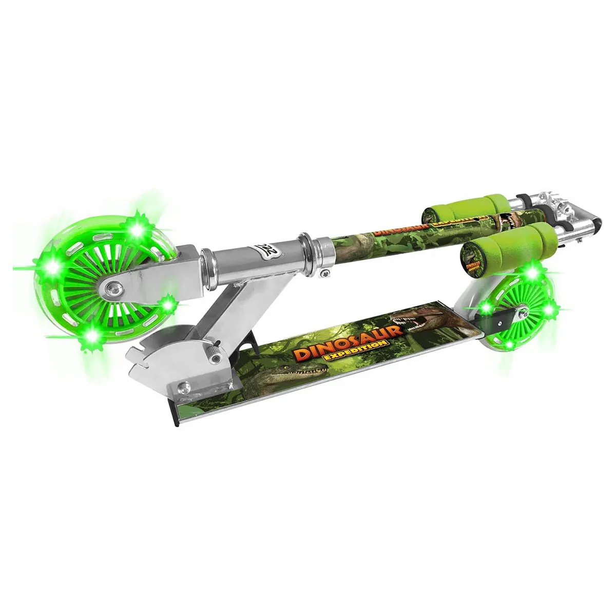 Ozbozz Dinosaur Expedition Light Up Scooter