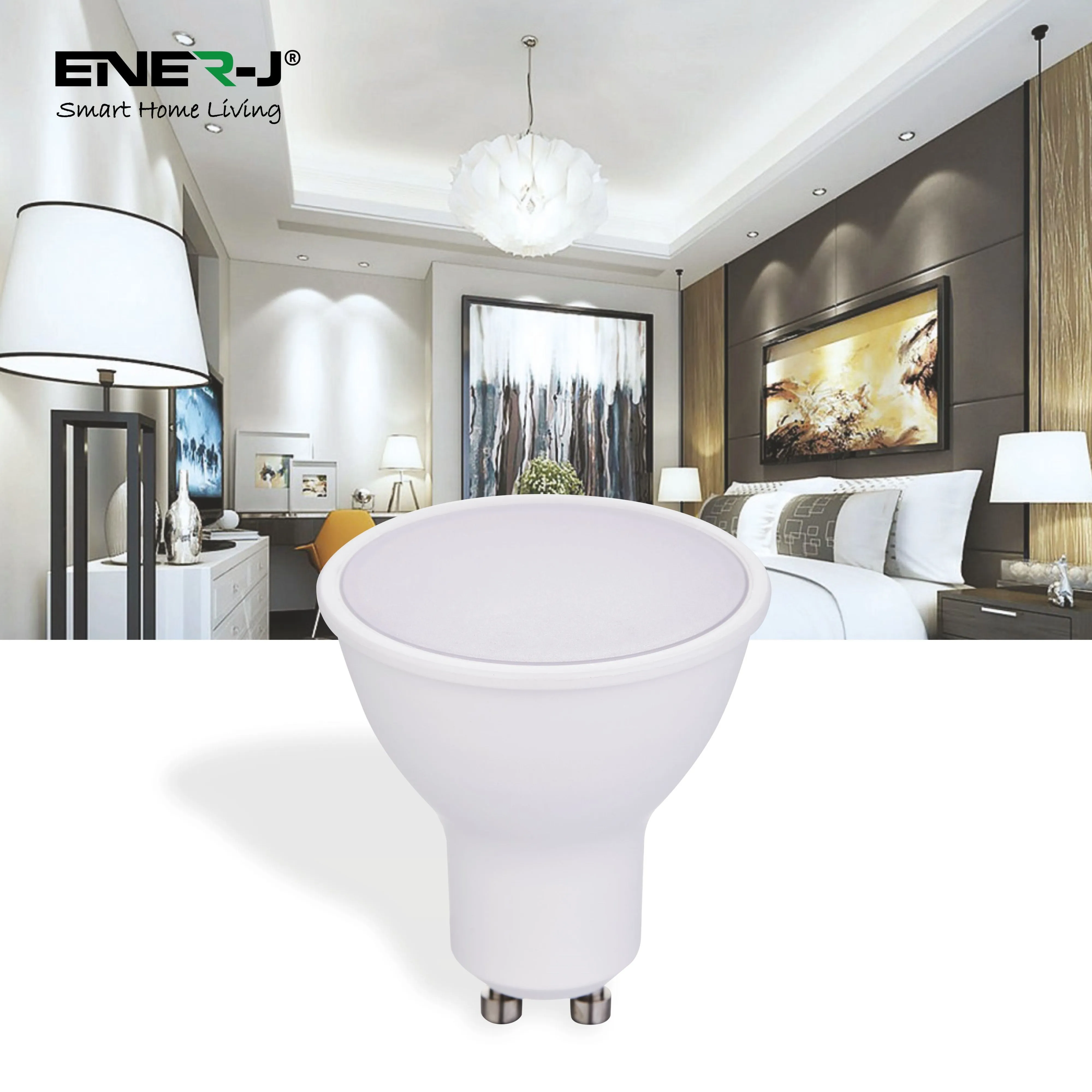 Pack of 10 units GU10 Led Light Bulbs, Warm White, 60W Halogen Bulb Equivalent, 7W, Bright 560 Lumens, 120 Degree Beam Angle