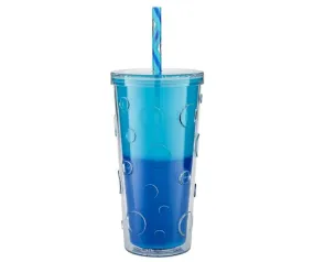 Parker Lane Color Changing Double Wall Straw Tumblers, 22OZ (White & Blue available)