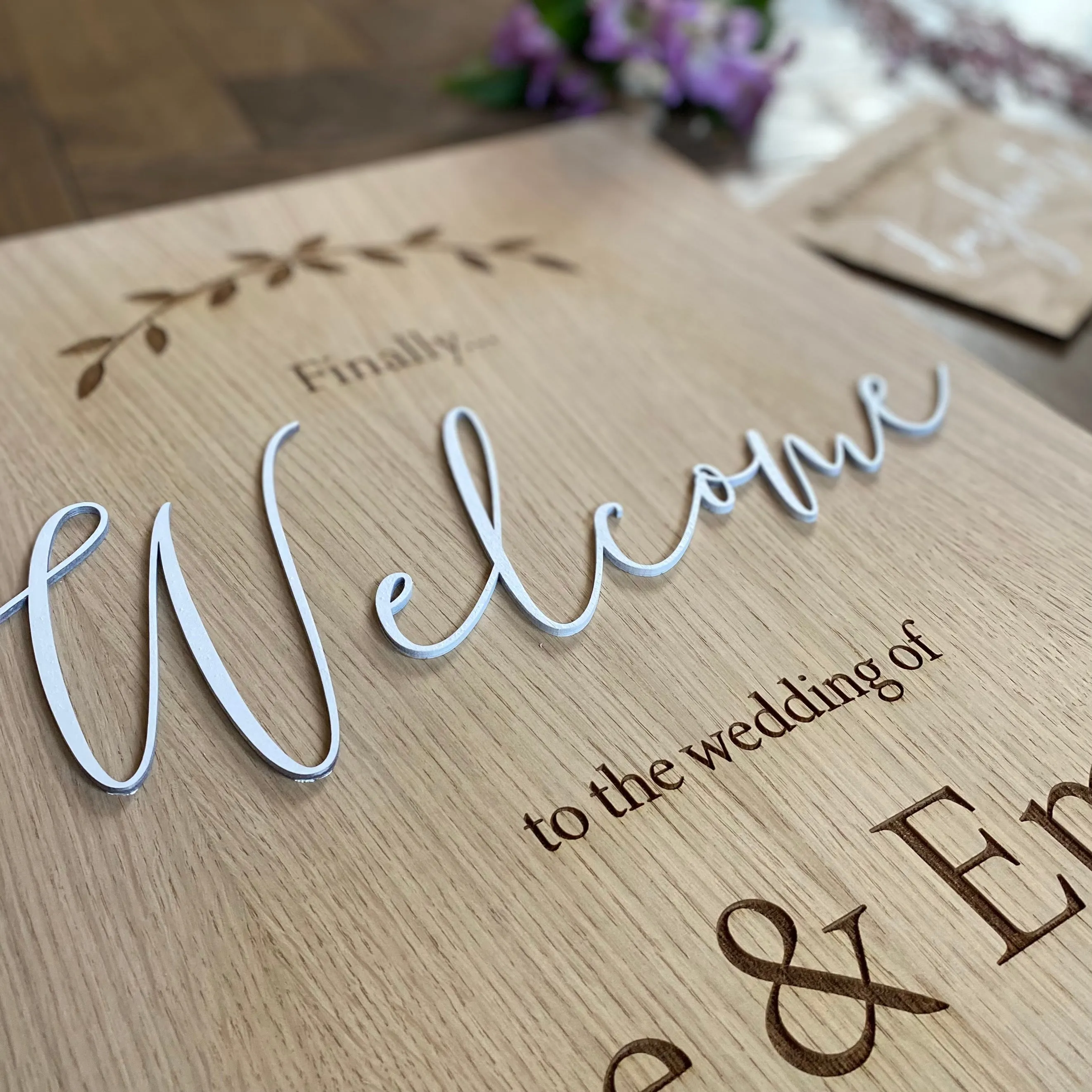 Personalised Wedding Wooden Sign Bundle