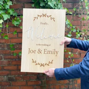 Personalised Wedding Wooden Sign Bundle