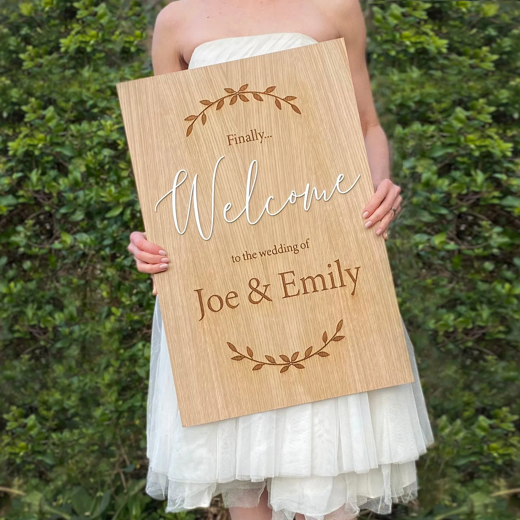 Personalised Wedding Wooden Sign Bundle