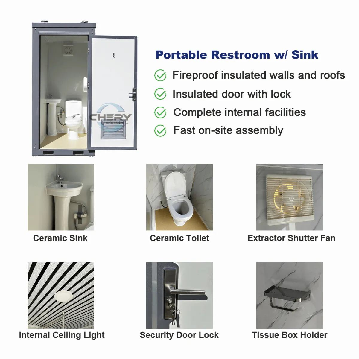 Portable Restroom w/ Sink