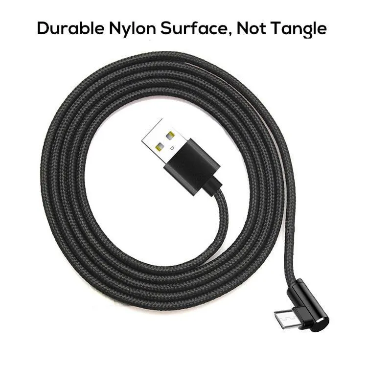 PTron Solero Lite 2A Data Cable L Shape Charging Cable For Android Smartphones (Black)