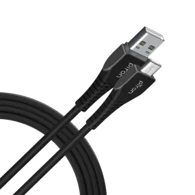 pTron Solero M241 2.4A Micro USB Data & Charging Cable, Made in India, 480Mbps Data Sync, Durable 1 m USB Cable for Micro USB Devices - (Black)