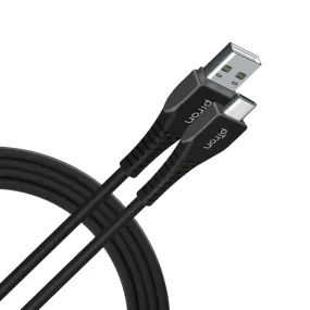 pTron Solero T241 2.4A Type-C Data & Charging USB Cable, Made in India, 480Mbps Data Sync, Durable 1 mUSB Cable for Type-C USB Devices - (Black)