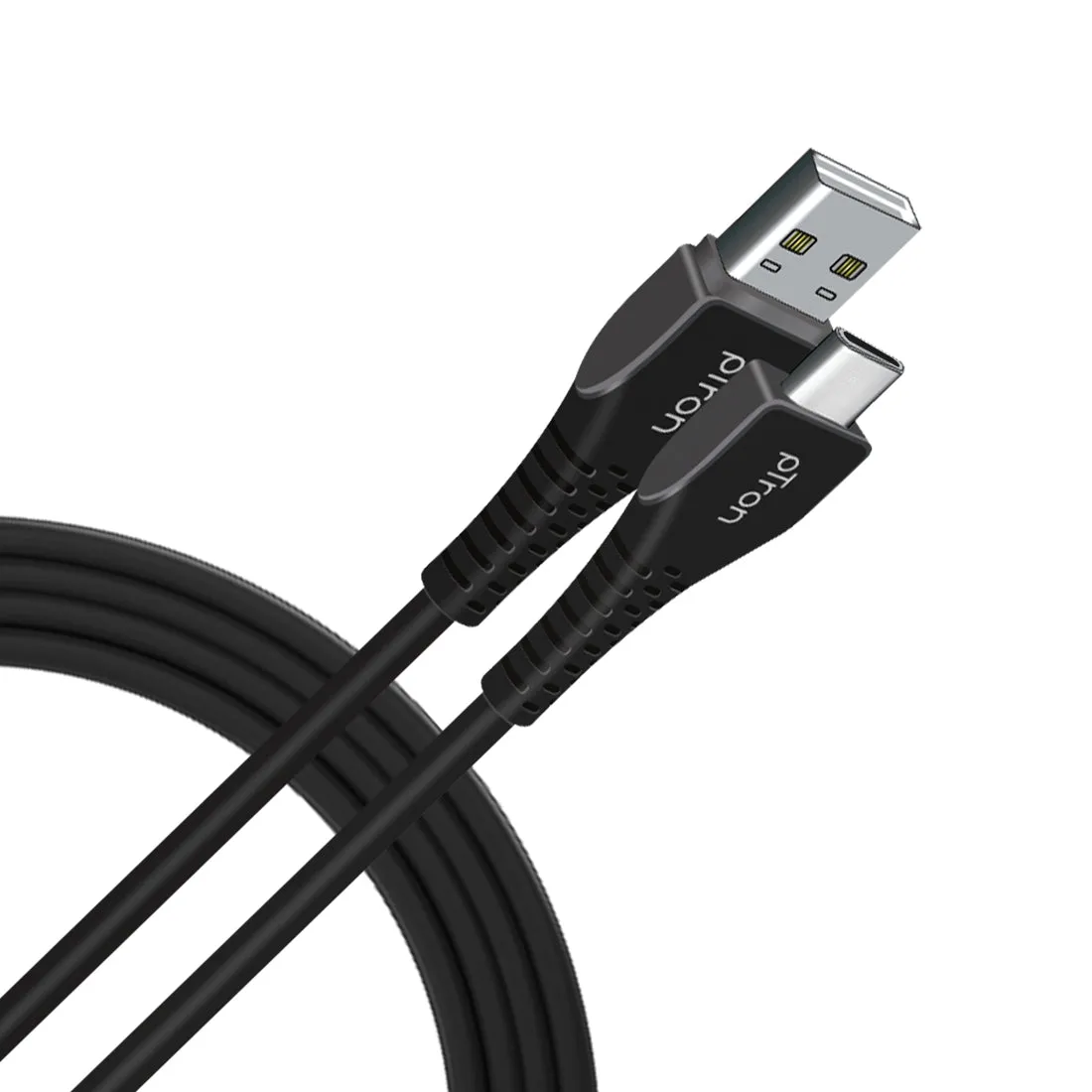 pTron Solero T241 2.4A Type-C Data & Charging USB Cable, Made in India, 480Mbps Data Sync, Durable 1 mUSB Cable for Type-C USB Devices - (Black)