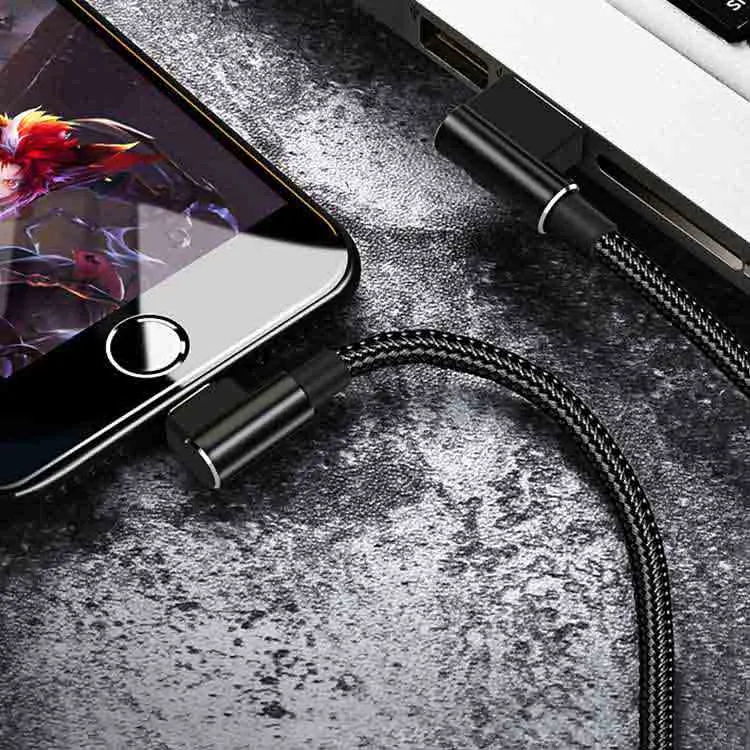 PTron Solero USB Lightning Cable - L Shape Design Sync Data Cable Charger For iOS Smartphones