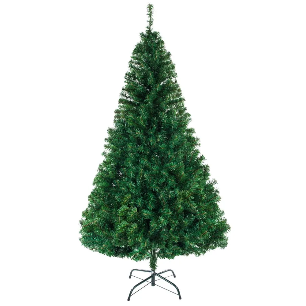 relaxed Burufy 6Ft Christmas Trees ,Artificial PVC Christmas Tree for Indoor Outdoor Xmas Holiday Decoration,Green