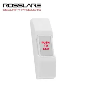 Rosslare - EX01 - Push To Exit Surface Mount Push Button - Mechanical - N.O. Connection - 30 VDC