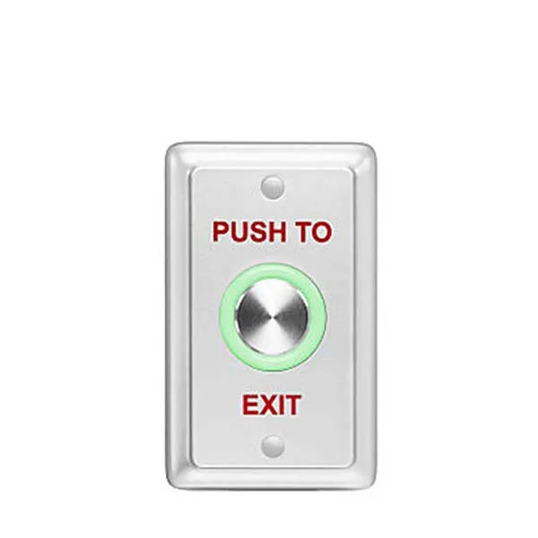 Rosslare - EXHO4 -  Elegant Push Button Switch w/Light Ring - N.O. Piezo - 8-30 VDC