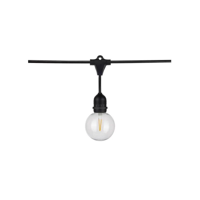Satco S8034 24-ft 12 Lamps LED String light, G25 Bulb